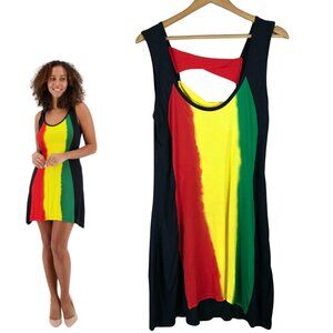 Caribbean Island Vibes Mini Dress NEW